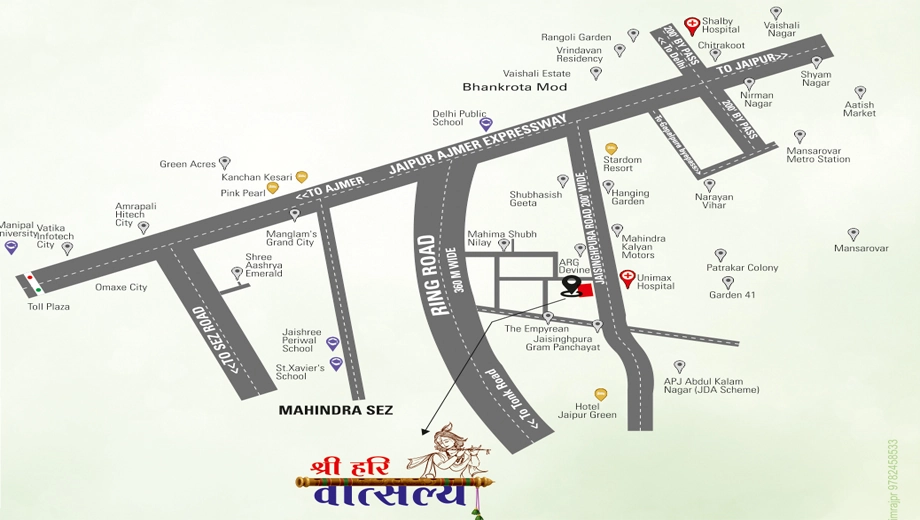 Location of Earthland Shree Hari Vatsalya - Image 413704