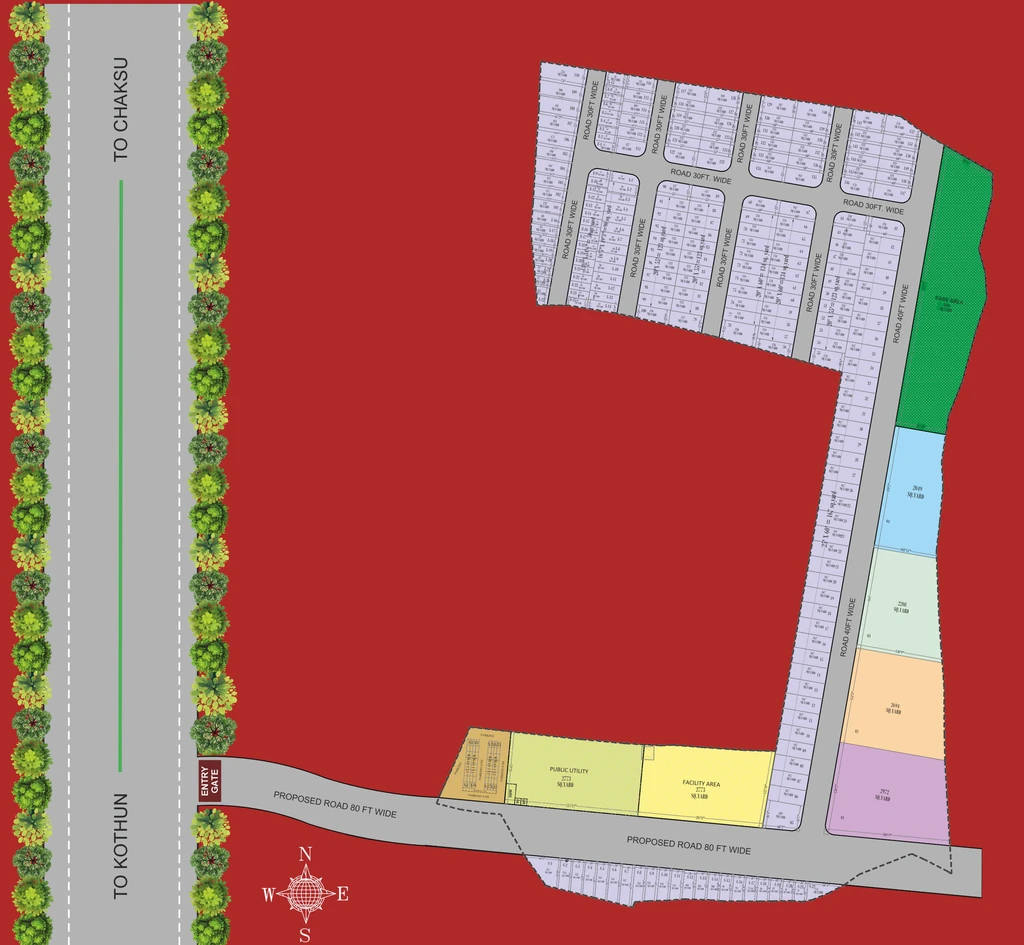 Master Plan of Pinkwall Swaran Nagri Vistar in Chaksu, Jaipur - Image 413731