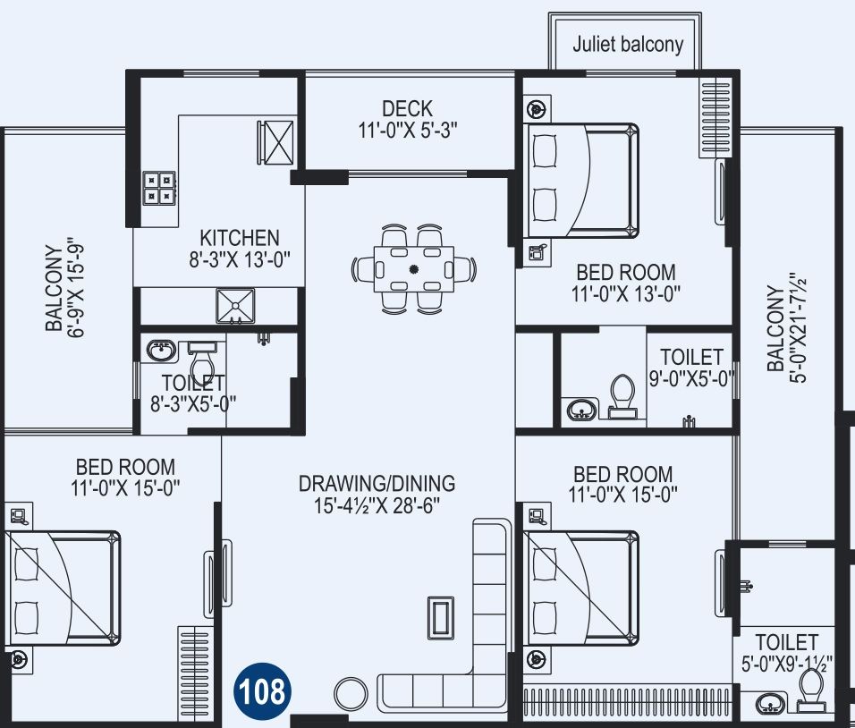 3 BHK Flat in Aashish The Altitude in Jagatpura, Jaipur - Image 922799