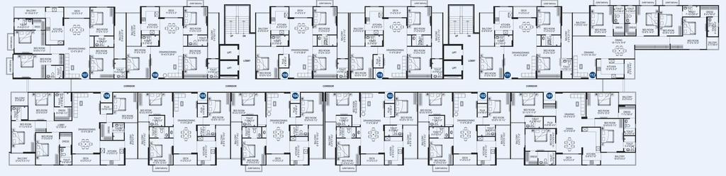 Floor Plan of Aashish The Altitude in Jagatpura, Jaipur - Image 413744