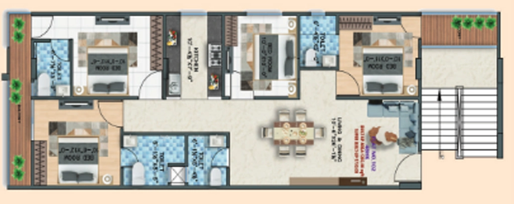 4 BHK Flat in RK The Veranda in Sirsi Road, Jaipur - Image 922807