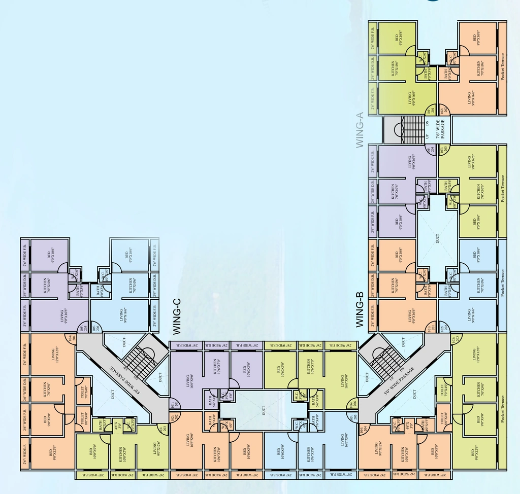 Floor Plan of Shakutala Shree Puram 2 in Boisar East, Palghar - Image 413965