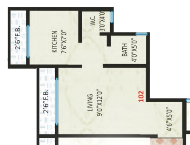 1 RK Flat in Paramount Enclave Phase 1 in Palghar, Palghar - Image 922854