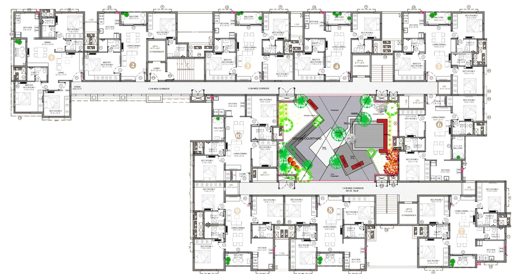 Floor Plan of Urbando Evorise in Perumbakkam, Chennai - Image 413883
