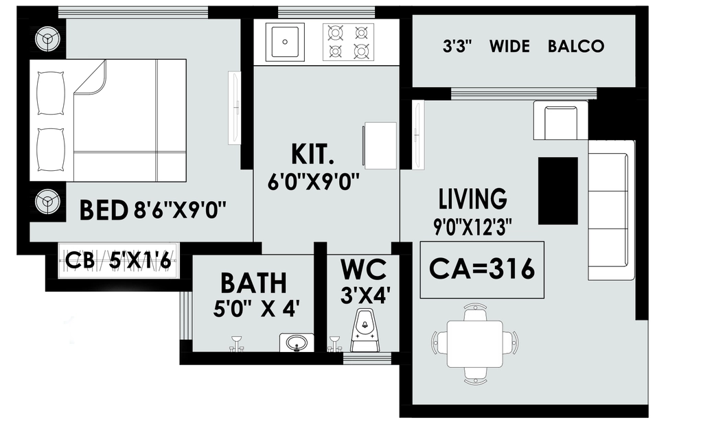 1 BHK Flat in Irasa Park in Palghar, Palghar - Image 922872