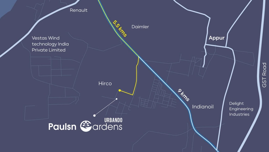 Location of Urbando Paulsn Garden - Image 413902