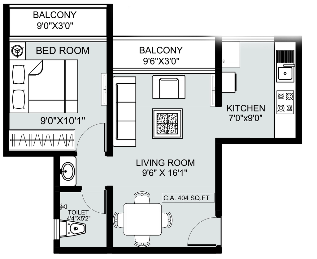 1 BHK Flat in Irasa Greens in Khadavli, Thane - Image 922917