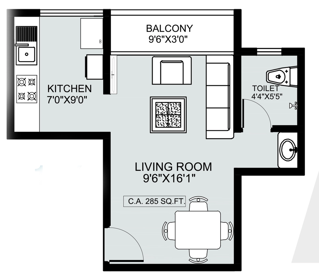 1 RK Flat in Irasa Greens in Khadavli, Thane - Image 922916
