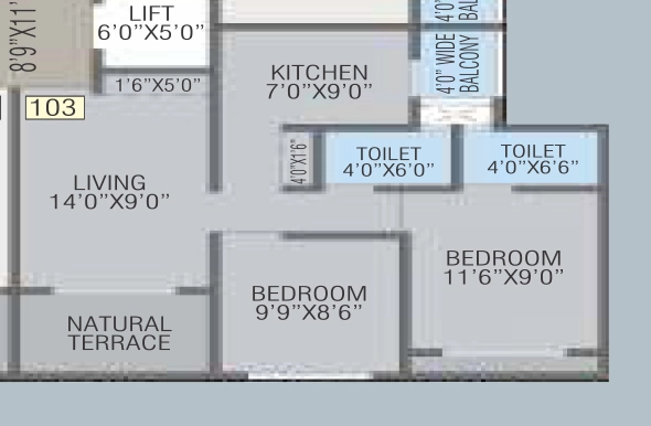 2 BHK Flat in Om Fair Township Building No 1 in Dhansar, Palghar - Image 922900