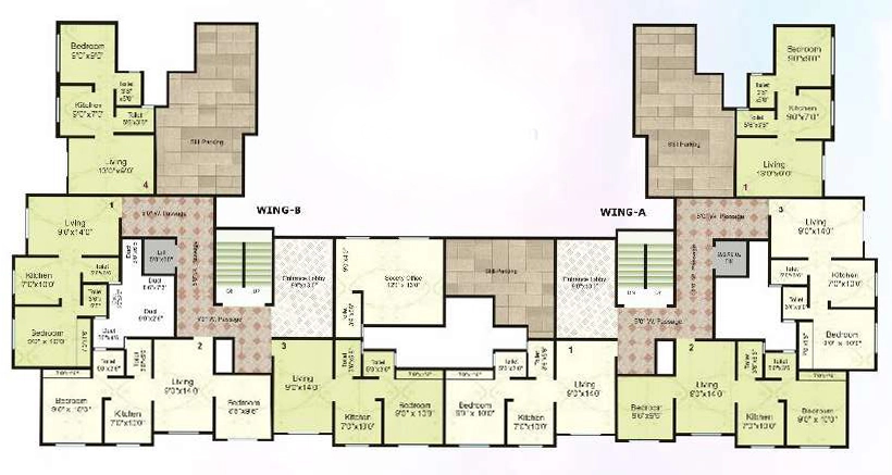 Floor Plan of Platinum Enclave in Makane Kapase, Palghar - Image 414004