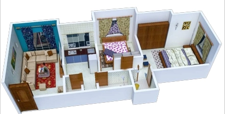 2 BHK Flat in Dharmi Samruddhi Residency Phase 1 in Saphale West, Palghar - Image 922942