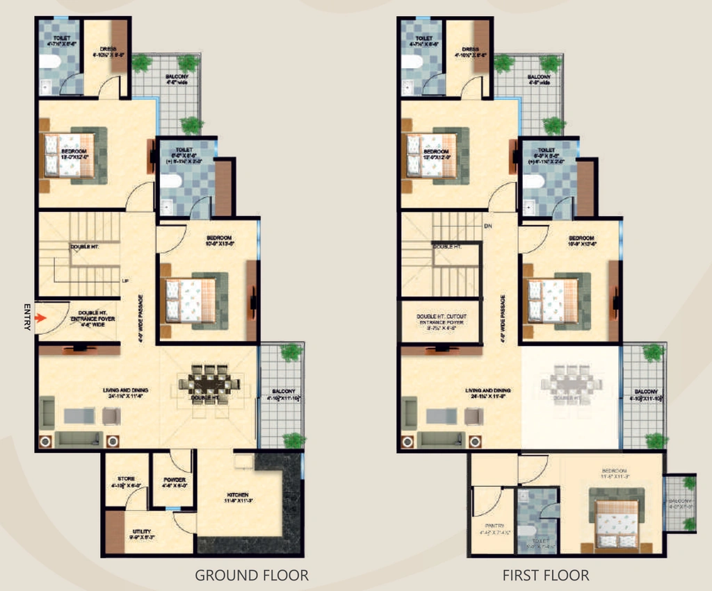 5 BHK Duplex in Chordias Eraya in Mansarovar, Jaipur - Image 922946