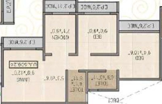 2 BHK Flat in KK Radha Nilaya in Naigaon East, Palghar - Image 923534