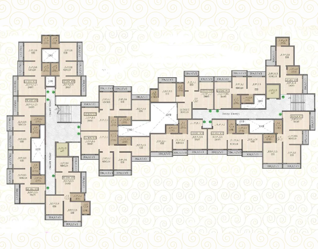 Floor Plan of KK Radha Nilaya in Naigaon East, Palghar - Image 415592