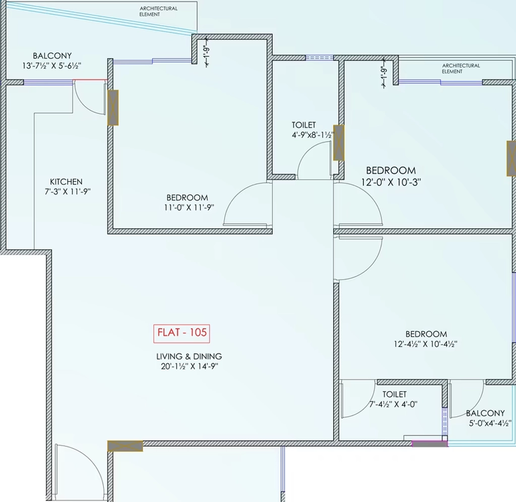 3 BHK Flat in CM Town Square 3 & 4 in Sanganer, Jaipur - Image 922948