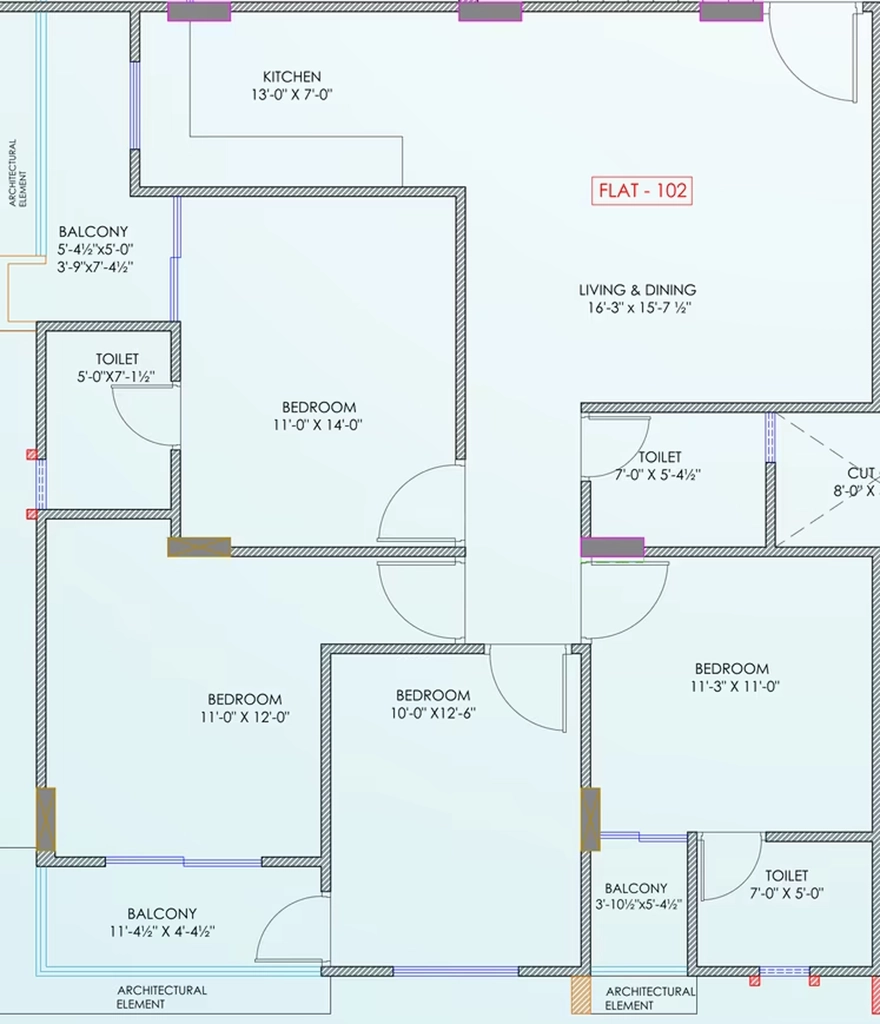4 BHK Flat in CM Town Square 3 & 4 in Sanganer, Jaipur - Image 922950