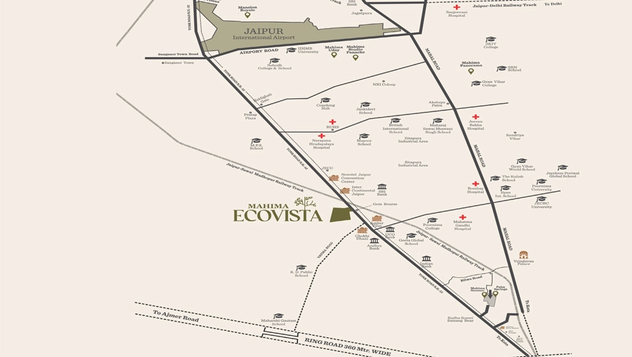 Location of Mahima Ecovista - Image 414093