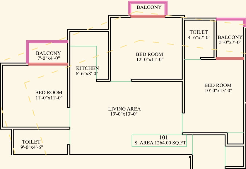 3 BHK Flat in MJB Athulyam 3 in Jagatpura, Jaipur - Image 922971