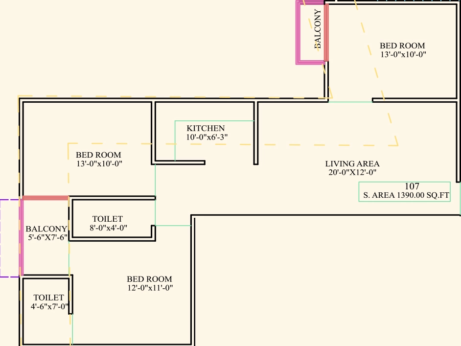 3 BHK Flat in MJB Athulyam 3 in Jagatpura, Jaipur - Image 922972