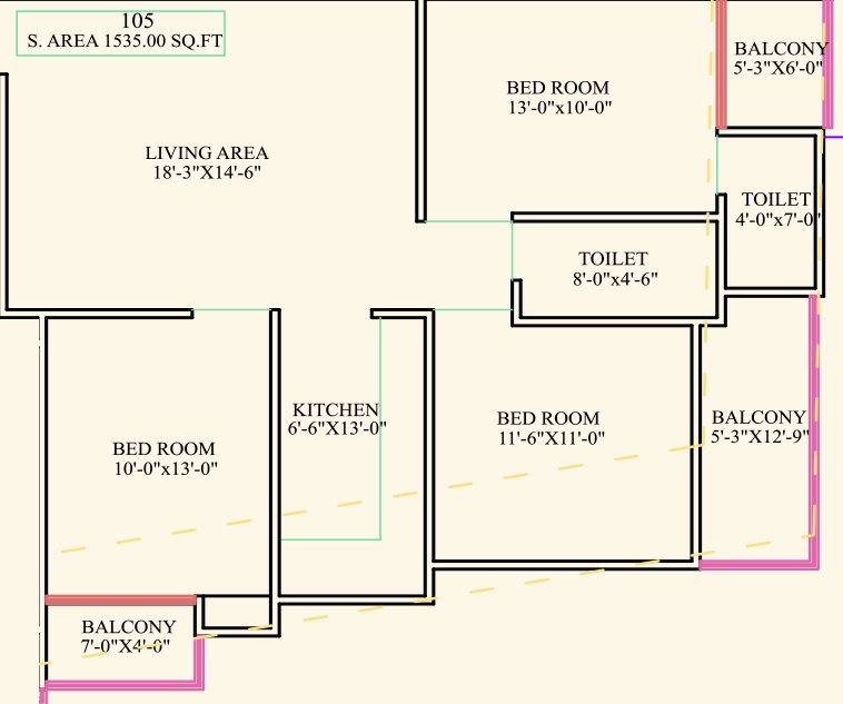 3 BHK Flat in MJB Athulyam 3 in Jagatpura, Jaipur - Image 922973