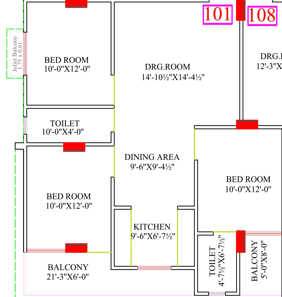 3 BHK Flat in Parth Pacific in Jagatpura, Jaipur - Image 922983