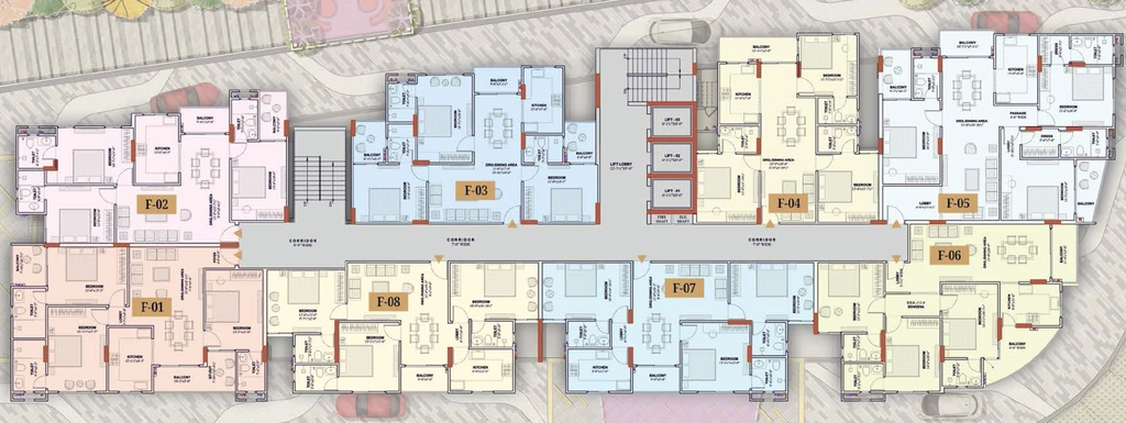 Floor Plan of Lalpuria Pushpa Aangan in Mansarovar, Jaipur - Image 414144