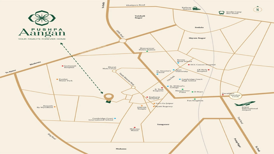 Location of Lalpuria Pushpa Aangan - Image 414143