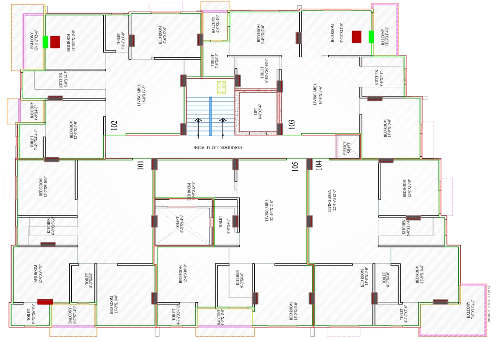 Floor Plan of Shivam Elite in Sanganer, Jaipur - Image 414152