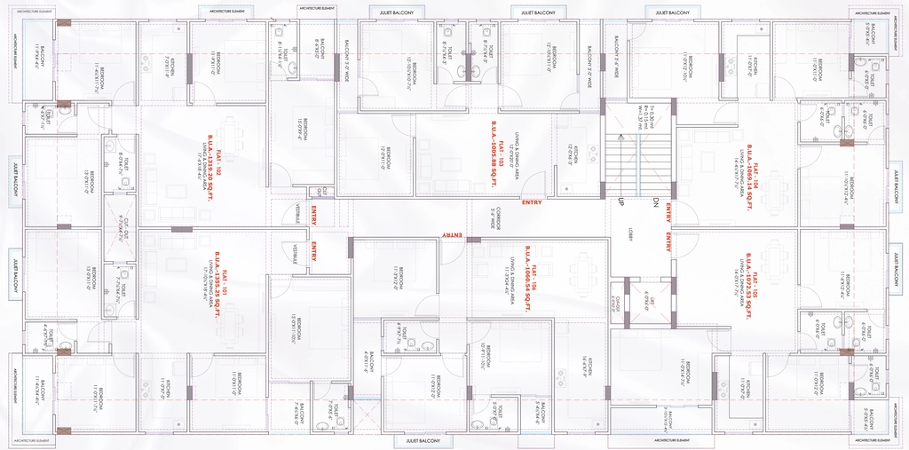 Floor Plan of Shyam The Royal Crown in Jagatpura, Jaipur - Image 414183
