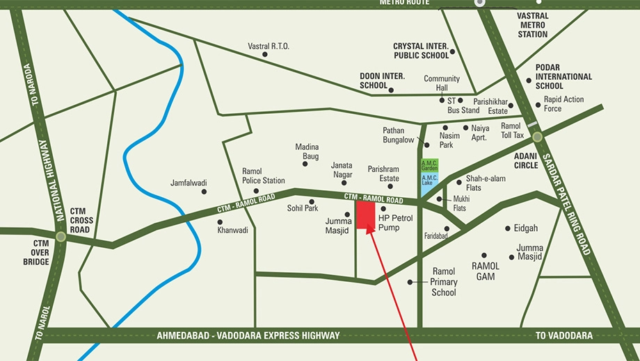 Location of Aai Royal Riyaz Residency - Image 414238