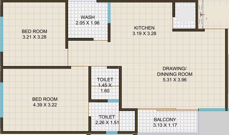 2 BHK Flat in Har Aarohi Elegance in South Bopal, Ahmedabad - Image 923018