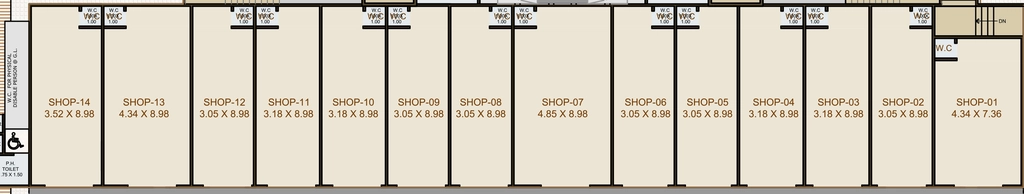 Floor Plan of Commercial Har Aarohi Elegance in South Bopal, Ahmedabad - Image 414264