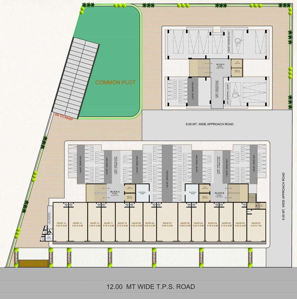Master Plan of Commercial Har Aarohi Elegance in South Bopal, Ahmedabad - Image 414262