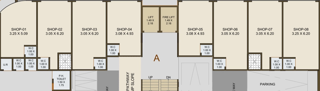 Floor Plan of Commercial Amar Akshat Elegance in Odhav, Ahmedabad - Image 414291
