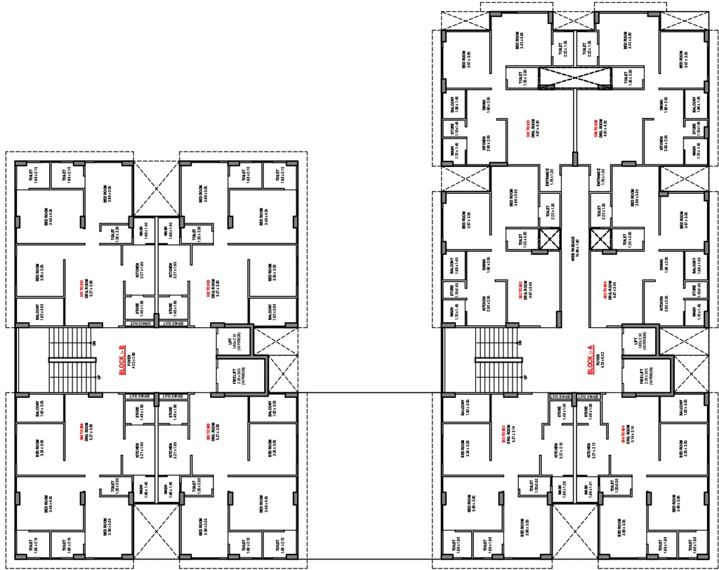 Floor Plan of Avis Aleeza Greens in Juhapura, Ahmedabad - Image 414302