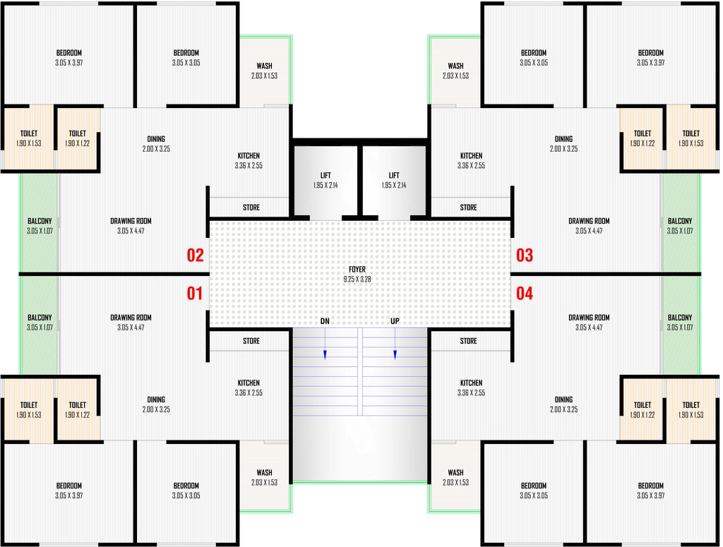 Floor Plan of Balaji Sky Harmony in Vastral, Ahmedabad - Image 414313