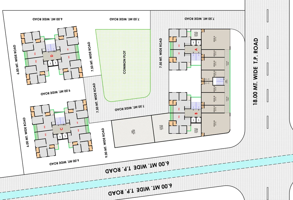 Master Plan of Commercial Balaji Sky Harmony in Vastral, Ahmedabad - Image 414317
