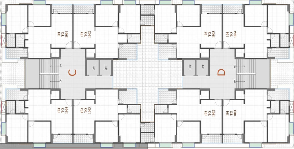 Floor Plan of Evergreen Jaldhara Residency in Kathwada, Ahmedabad - Image 414329