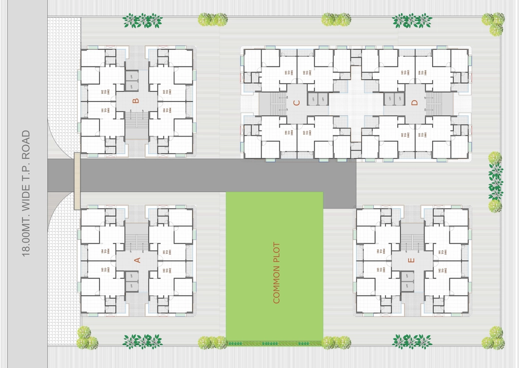 Master Plan of Evergreen Jaldhara Residency in Kathwada, Ahmedabad - Image 414328