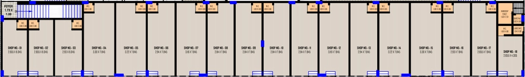 Floor Plan of Commercial Gokulesh Sudama Avenue in Nana Chiloda, Ahmedabad - Image 414349