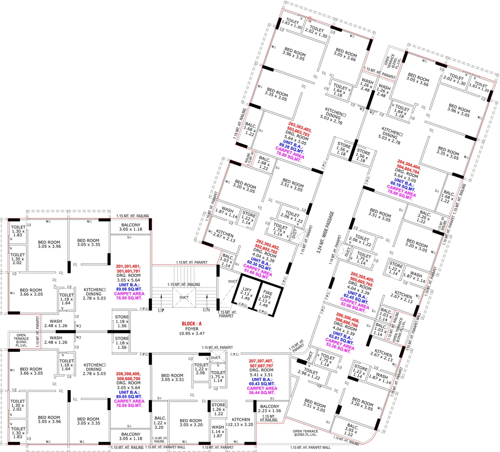 Floor Plan of Kailas Bileshwar Heights Apartment in Bareja, Ahmedabad - Image 414354