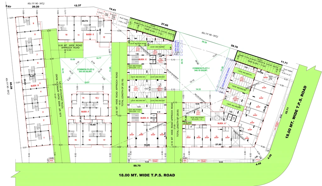 Master Plan of Commercial Kailas Bileshwar Heights in Bareja, Ahmedabad - Image 414358