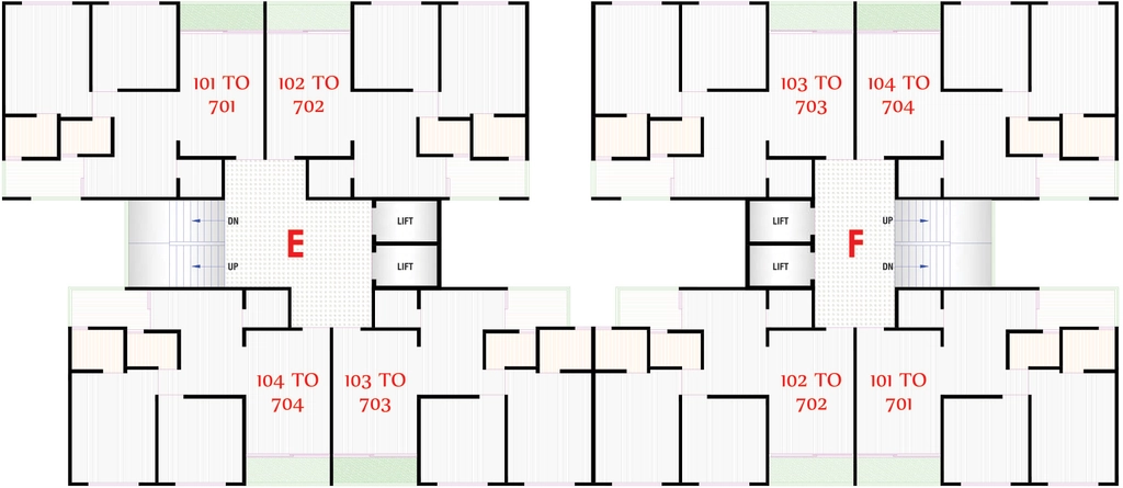 Floor Plan of LG NB Sky in Kathwada, Ahmedabad - Image 414368
