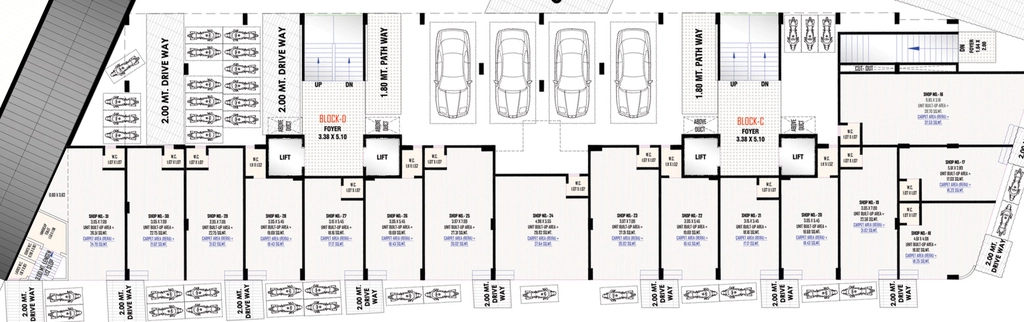 Floor Plan of Commercial LG NB Sky in Kathwada, Ahmedabad - Image 414375