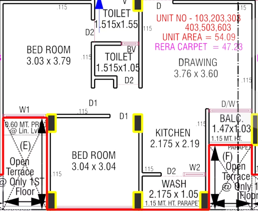 2 BHK Flat in Madhuvan Amrut Elegance in Chandlodiya, Ahmedabad - Image 923076