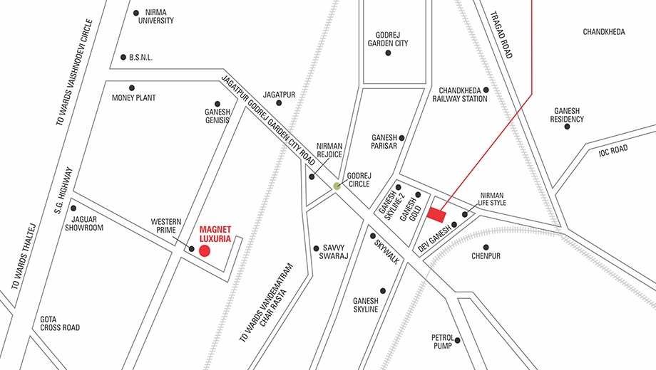 Location of Mangal Murti Magnate Pearl - Image 414394