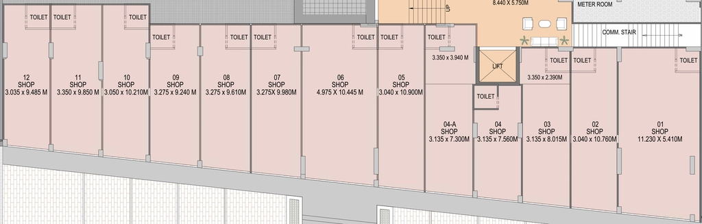 Floor Plan of Commercial Mangal Murti Magnate Pearl in New Ranip, Ahmedabad - Image 414403