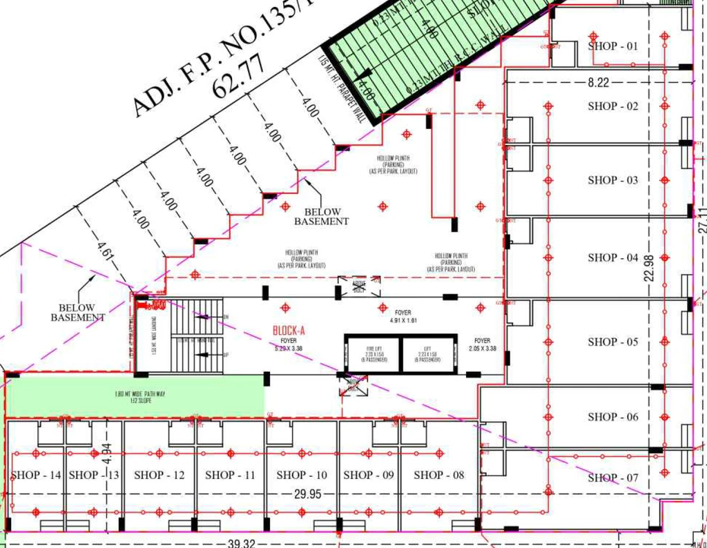 Floor Plan of Commercial MR Atlantis Elenza in Vastral, Ahmedabad - Image 414413