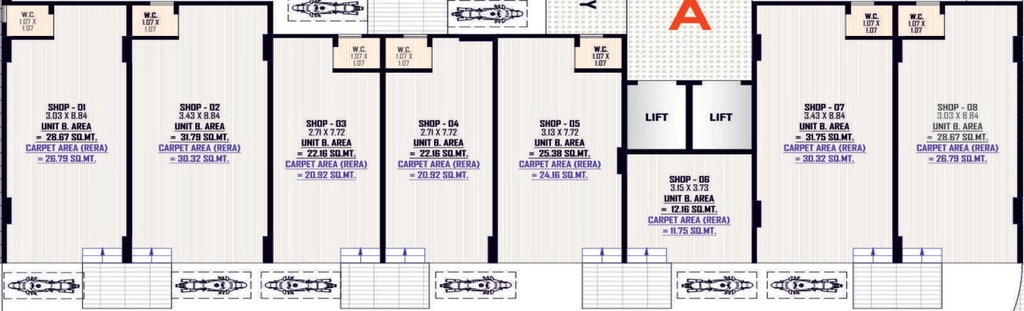 Floor Plan of Commercial Netra Vedrusha Residency in Singarwa, Ahmedabad - Image 414427