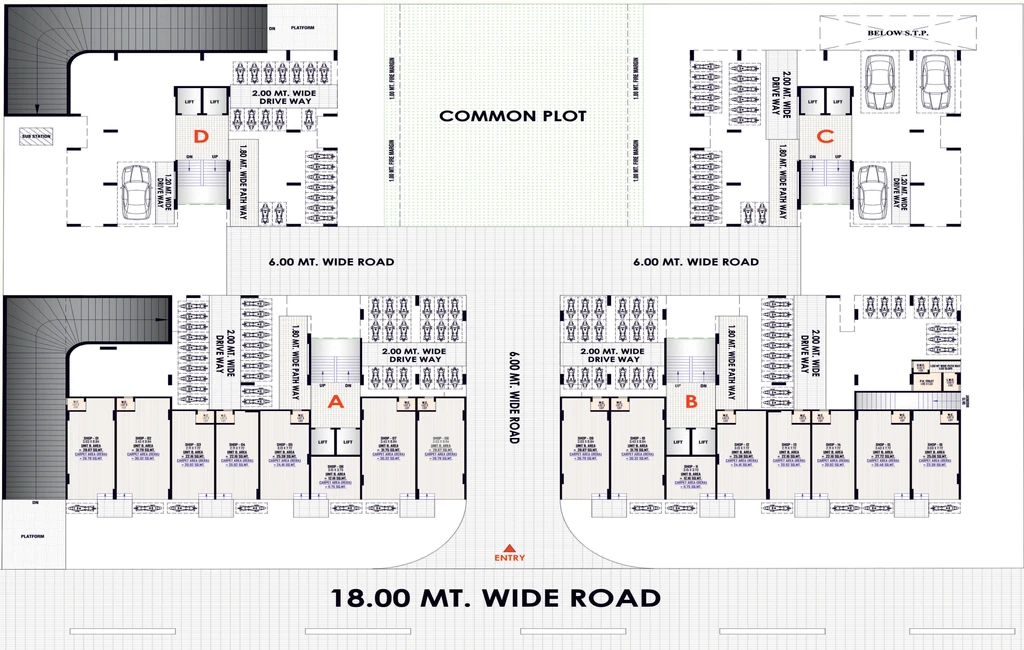 Master Plan of Commercial Netra Vedrusha Residency in Singarwa, Ahmedabad - Image 414425